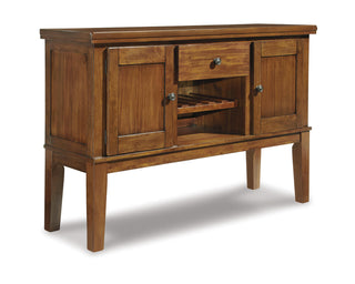 Ralene Dining Table with 4 Chairs, Bench and Server