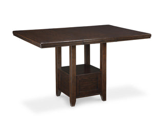 Haddigan Counter Height Dining Table, 4 Barstools and Server
