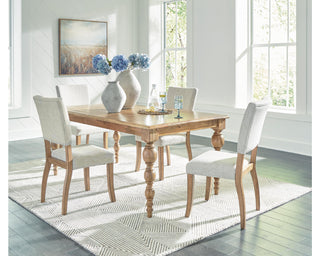 Rybergston Dining Table and 4 Chairs