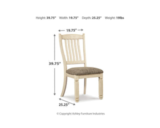 Bolanburg Dining Table, 4 Chairs, Bench, Server and Display Cabinet