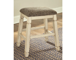 Bolanburg Counter Height Dining Table, 4 Stools, Bench and 2 Display Cabinets