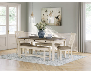 Bolanburg Dining Table with 2 Chairs and 2 Benches