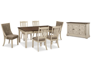 Bolanburg Dining Table and 6 Chairs with Server