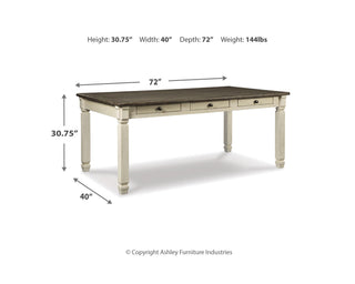 Bolanburg Dining Table with 4 Chairs and Bench