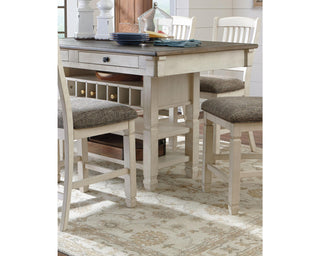 Bolanburg Counter Height Dining Table, 4 Barstools, Bench and Server