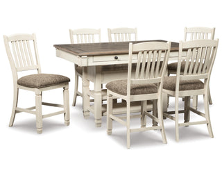 Bolanburg Counter Height Dining Table with 6 Barstools