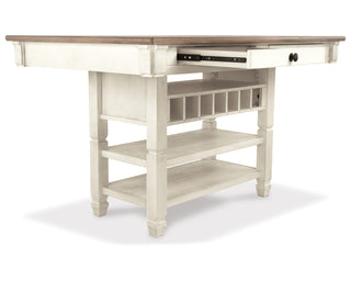 Bolanburg Counter Height Dining Table and 6 Barstools with Server