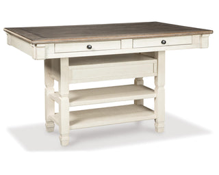 Bolanburg Counter Height Dining Table, 4 Barstools, Bench and Server