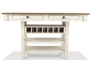 Bolanburg Counter Height Dining Table, 4 Barstools, Bench and Server