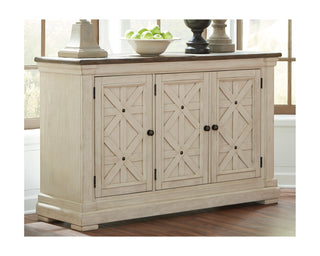 Bolanburg Counter Height Dining Table, 4 Barstools, Bench and Server