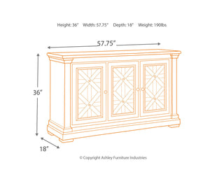 Bolanburg Counter Height Table with 6 Barstools, Server and Display Cabinet