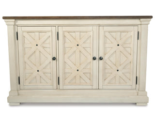 Bolanburg Counter Height Dining Table, 4 Barstools, Bench and Server