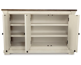 Bolanburg Dining Table, 4 Chairs, Bench, Server and Display Cabinet