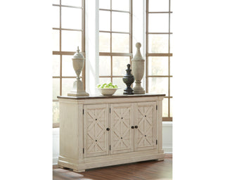 Bolanburg Dining Table with 8 Chairs and Bench with Server and 2 Stools