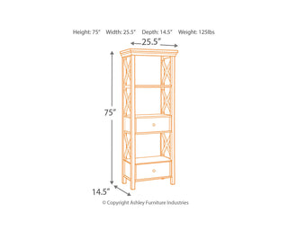 Bolanburg Counter Height Table with 6 Barstools, Server and Display Cabinet