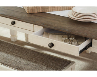 Bolanburg Dining Table with 2 Chairs and 2 Benches