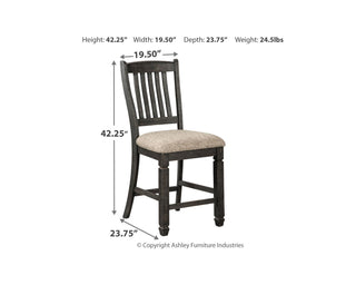 Tyler Creek Counter Height Dining Table and 2 Barstools