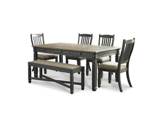 Tyler Creek Dining Table, 4 Chairs and Bench
