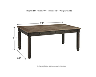 Tyler Creek Dining Table and 6 Chairs