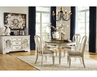 Realyn Dining Table and 4 Chairs