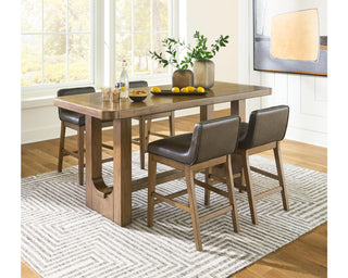 Cabalynn Counter Height Dining Table and 4 Barstools