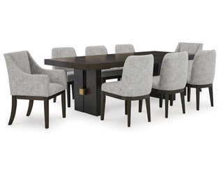 Burkhaus Dining Table and 8 Chairs