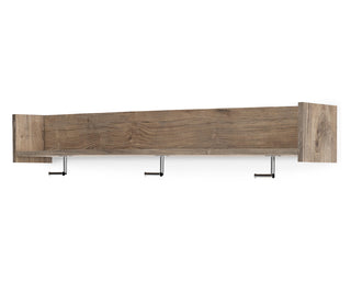 Oliah Wall Mounted Coat Rack with Shelf