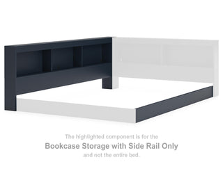 Simmenfort Bookcase Storage with Side Rail