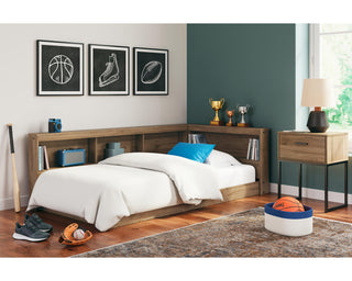 Deanlow Twin Bookcase Storage Bed