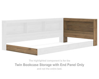 Deanlow Twin Bookcase Storage with End Panel