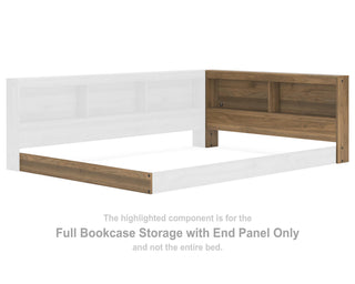 Deanlow Full Bookcase Storage with End Panel