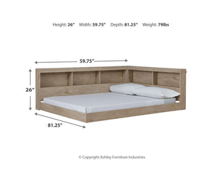 Oliah Full Bookcase Storage Bed