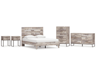Neilsville Queen Platform Bed, Dresser, Chest and 2 Nightstands