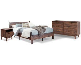 Calverson Queen Panel Platform Bed with Dresser and Nightstand