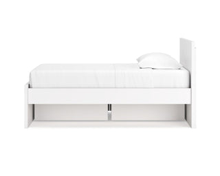 Onita Twin Panel Platform Bed with 1 Side Storage
