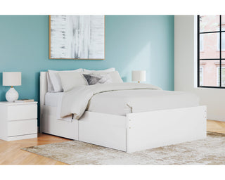 Onita Queen Panel Platform Bed with 2 Side Storage