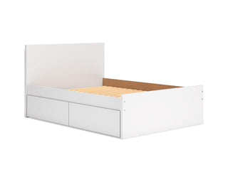 Onita Full Panel Platform Bed with 1 Side Storage