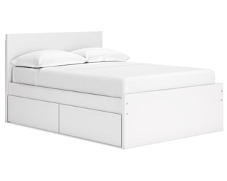 Onita Full Panel Platform Bed with 1 Side Storage