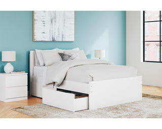 Onita Full Panel Platform Bed with 2 Side Storage