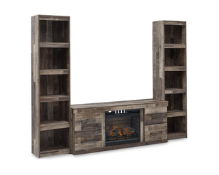 Derekson 3-Piece Entertainment Center with Electric Fireplace