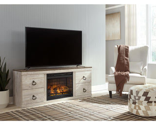 Willowton TV Stand with Electric Fireplace