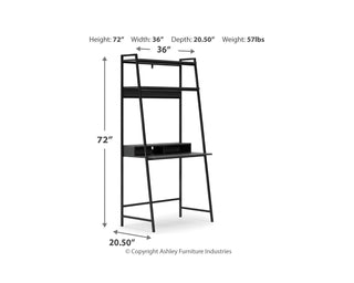 Yarlow 36" Home Office Desk with Shelf