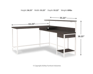 Dorrinson Home Office L-Desk with Storage