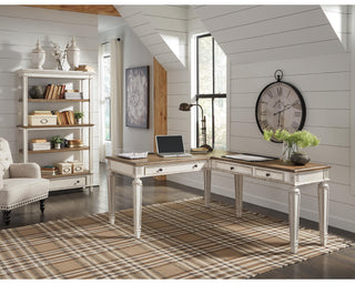 Realyn Home Office Desk and Bookcase