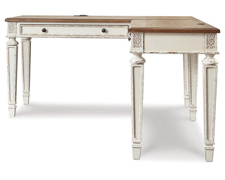 Realyn Home Office Desk and Bookcase