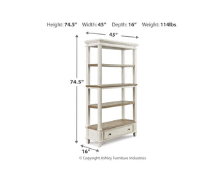 Realyn Home Office Desk and Bookcase