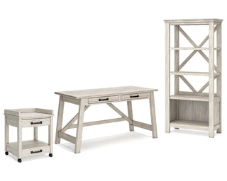 Carynhurst Home Office Desk, Bookcase and Printer Stand