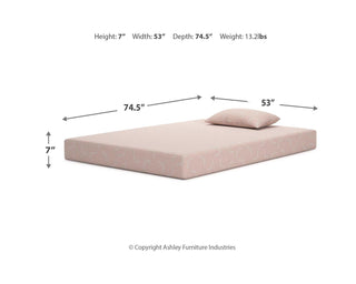 iKidz Coral Full Mattress and Pillow