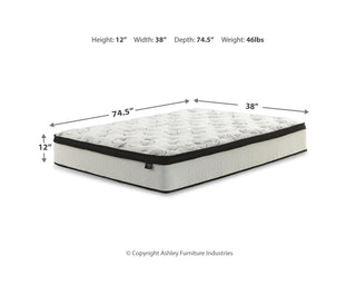 Chime 12 Inch Hybrid Twin Mattress in a Box