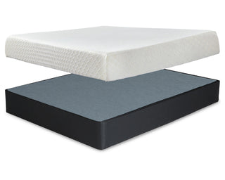10 Inch Chime Memory Foam King Mattress and Foundation